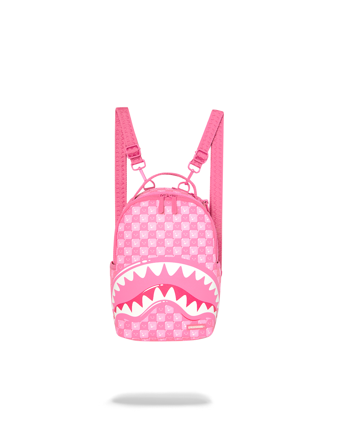 PINK CHECK NEW FACES MINI BACKPACK