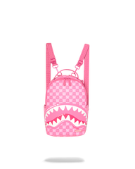 PINK CHECK NEW FACES MINI BACKPACK